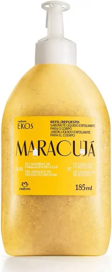 Refil Ekos Sabonete Líquido Esfoliante Maracujá - 185ml