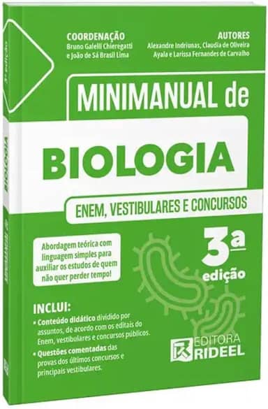 MINIMANUAL DE BIOLOGIA - ENEM, VESTIBULARES E CONCURSOS