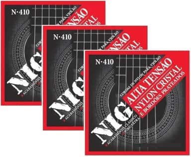 Encordoamento Para Violão Nylon 6 Cordas Nig 029/044 N410