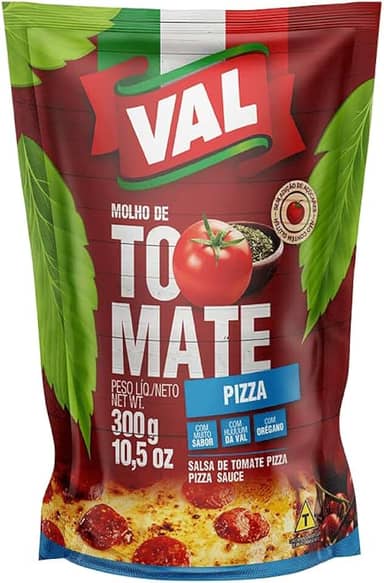 VAL Molho De Tomate Pizza Val Sachê 300G