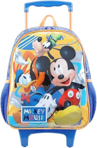 Mochila Infantil com Rodinha, Mickey X1, Xeryus