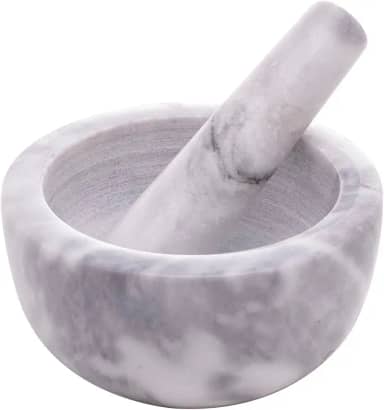 LYOR - Conjunto Pilão e Socador de Mármore Marin 12cm x 6cm