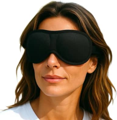 Máscara De Dormir 3D Confortável Tapa Olho Viseira Anatômica com bloqueio de luz