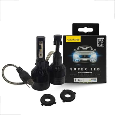 Par Lâmpada Super Led H4 8000k 12v Alto Baixo