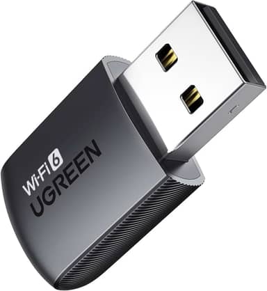 UGREEN Adaptador WiFi para PC de mesa, AX900 USB WiFi 6 adaptador com banda dupla de 5GHz/2,4 GHz, driver integrado para Windows 10/11