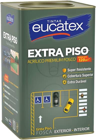 Tinta Extra Piso Cinza Eucatex 18L