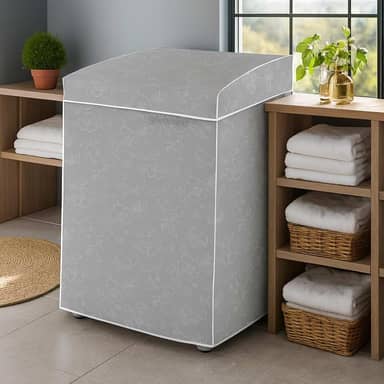 Capa de Máquina de Lavar Impermeável Multimarcas Compatível com Todas as Marcas Eletrolux, Brastemp, Consul de 12kg 13kg 14kg 15kg Cinza Tamanho G