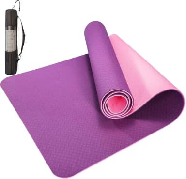 Tapete Yoga Mat Pilates Exercícios TPE 6mm Com Bolsa Yangfit