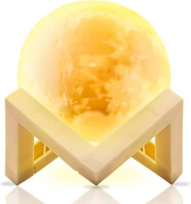 Luminária de Cristal de Sal do Himalaia, Base de Madeira Branca, Luz Ambiente, Decorativa para Casa