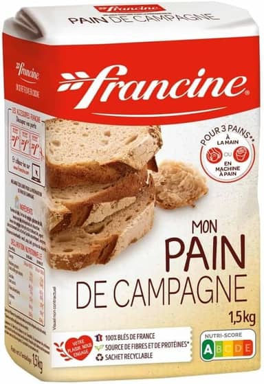 FARINHA PRONTA PARA PAO DE CAMPANHA CASEIRO - 1,5KG