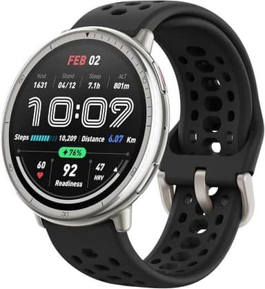 Amazfit Active 2 Smart Watch 44mm, GPS Maps with Direction, Fitness Tracker, 10 Day Battery, 160+ Sport Modes (Black Silicone)