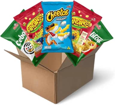 Kit 30 Salgadinhos Sortidos Cheetos Fandangos e Cebolitos 23g