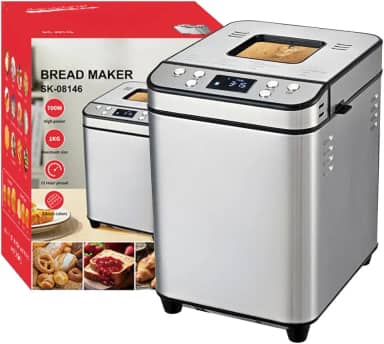 Máquina de Pão Caseiro Automática Elétrica com Timer Programável para Uso Doméstico (110v)