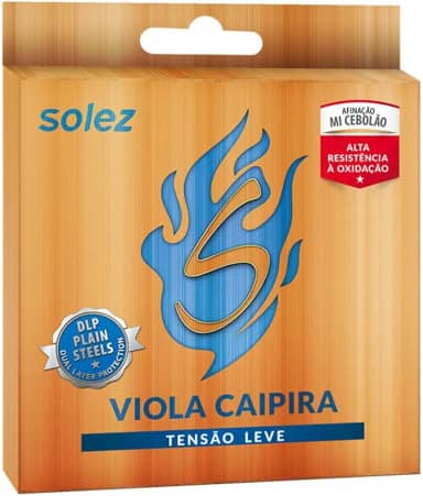 Encordoamento Viola Caipira Tensão Leve Cebolão Mi Solez