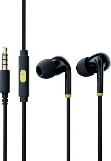 WAAW by ALOK Fone de Ouvido VIB 100EW com Fio de 1,2 Metros, Intra-Auricular, Microfone Integrado, Controle Multifunções