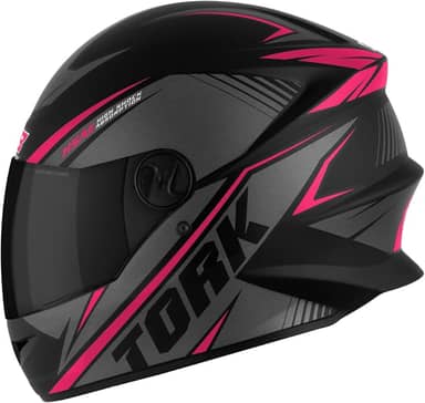 CAPACETE FECHADO PRO TORK R8 ROSA TAM. 60 VIS. FUMÊ