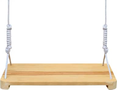 Balanço Infantil de Madeira Reforçado Quintal Varada + Corda 10m