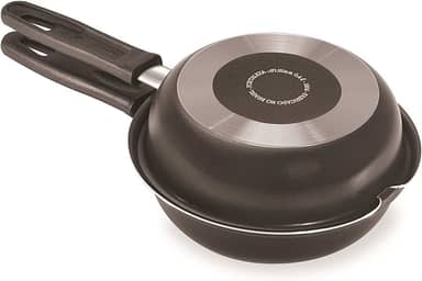 Omeleteira/Sanduicheira Baby Alumínio Fortaleza Preto