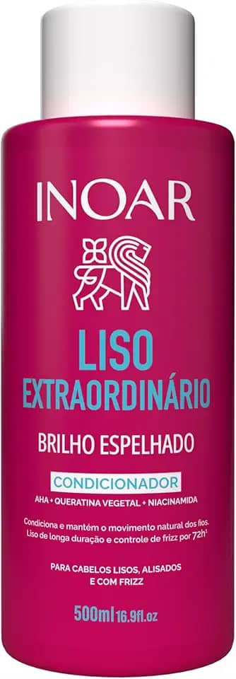 Inoar, Liso Extraordinário Condicionador Antifrizz com Brilho Espelhado 500ml