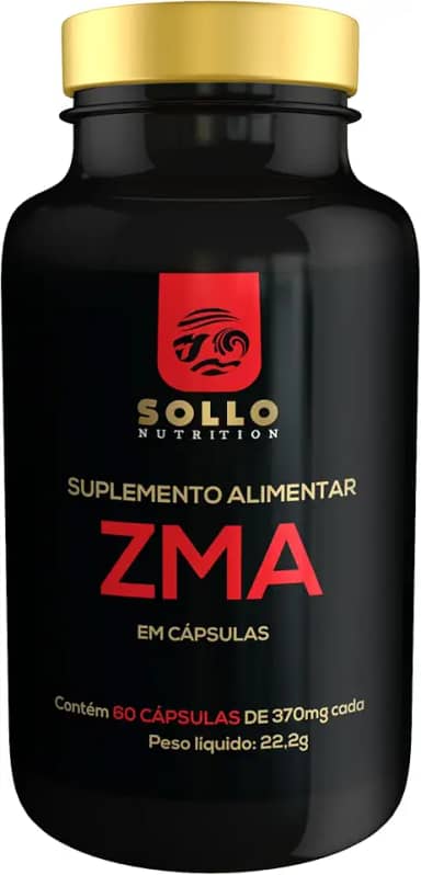 ZMA (Zinco, Magnésio e Vitamina B6) - 60 Cápsulas Sollo Nutrition