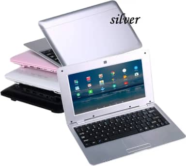 Goldengulf Laptop PC Android 6.0 Mini Netbook Slim e Leve Notebook WiFi Webcam Netflix YouTube Google Player Flash (Prata)