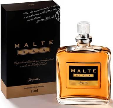 Colônia Masculina, Malte Black, Jequiti, 25 Ml