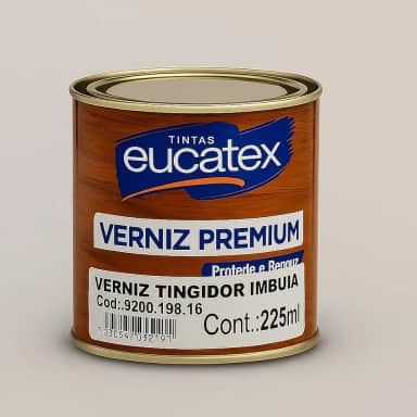 Eucatex Verniz Imbuia Brilhante 225ml Proteção e Acabamento