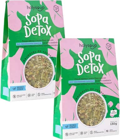 Kit 2 Und Sopa Saudável Sopa Detox HolySoup - Sem Glúten, Sem sal, Sem conservantes, Sem Glutamato