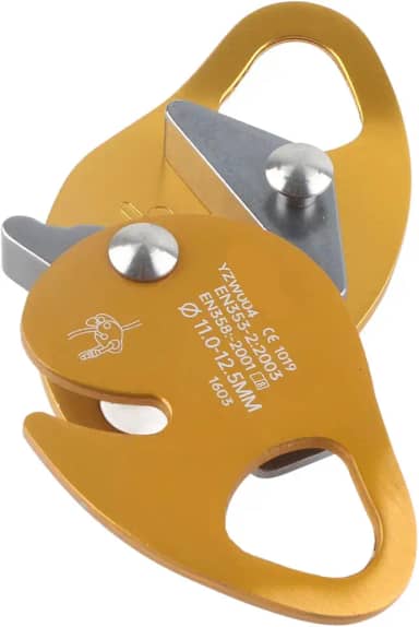 Escalada Descendente Engrenagem de Equipamento de Rappel de Trava Automática de Trava de Freio de Corda para 11-12,5 Mm de Corda Com Placa de Fricção Ajustável, Liga de Magnésio