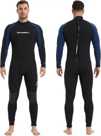 (16 tamanhos) Macacão masculino de neoprene de 3/2 mm e 5/4 mm para mergulho de corpo inteiro para homens