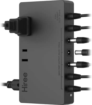 Fonte de alimentação para de de guitarra com 7 saídas CC para placa de pedal de efeito 9 V com 2 saídas CA para carregar alto-falante, instrumentos musicais