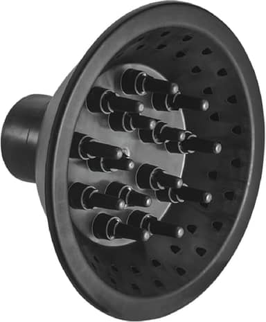 Difusor De Ar P/Secador Universal Cachos Profissional Cor Preto