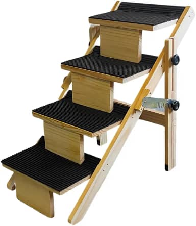 Escadinha Rampa Pet Altura Regulável Ate 80 Cm Antiderrapante