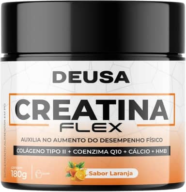 Creatina Monohidratada Senior Flex Deusa com Colágeno Tipo II + Coenzima Q10 + Cálcio + HMB