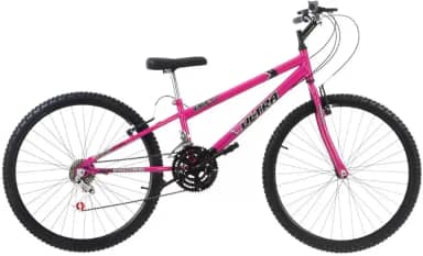 Bicicleta de Passeio Ultra Bikes Esporte Aro 26 Reforçada Freio V-Brake – 18 Marchas Feminina Rosa