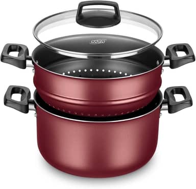 Cozivapor Panela de Cozimento A Vapor Antiaderente Cereja, MTA