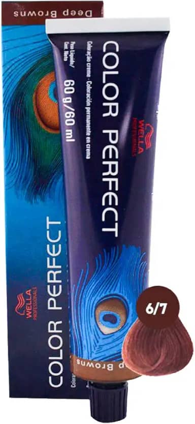 Tintura Permanente 6.7 Louro Escuro Marrom Unit, Color Perfect