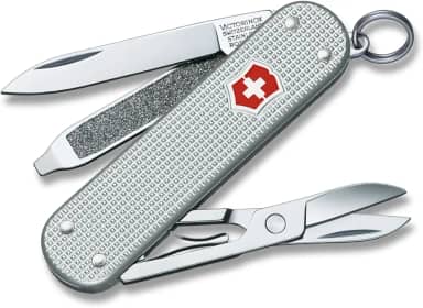 Canivete Victorinox Classic Alox, Prata, 5 funções