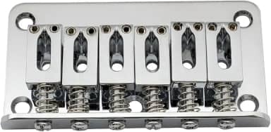 Ponte Fixa Hardtail Para Guitarra Stratocaster 6 Cordas Cromada