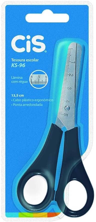 Tesoura Escolar, CIS, 240.9301, Preto