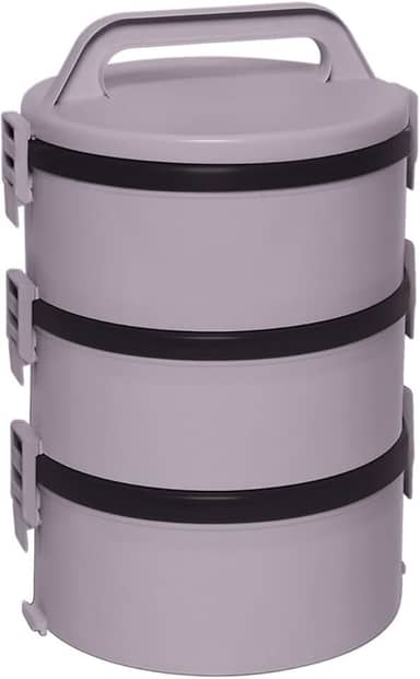 Soprano, 9003123412, Marmita Térmica Termoprato Plástica 3 Pratos Tekcor, cor Bege, Polipropileno