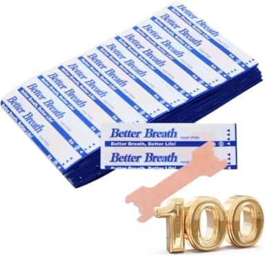 Tira Nasal para Respirar Melhor Dilatador Nasal Adesivo, 100 Unidades BETTER BREATH (55x15mm Médio (Padrão)