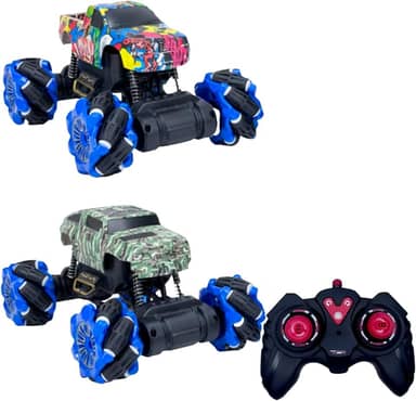 Carrinho Controle Remoto 4x4 Off Road Com 7 Funções Super Rápido Recarregavel Luzes LED e Efeitos Sonoros Brinquedo Para Crianças (Colorido)