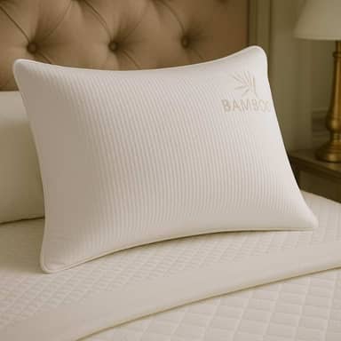 Travesseiro Alto Firme Antialergico 50x70cm Bambu Confort Premium