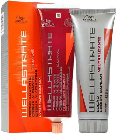 Kit Creme Alisante de Cabelo Suave + Loção Neutralizante Wellastrate