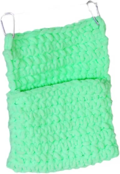 Cama suspensa macia para animais de estimação, cama para furão com gancho de metal, rede para porquinho-da-índia, rede para chinchila, e, Verde