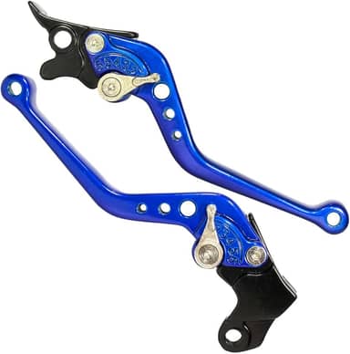 Manete de freio embreagem esportivo a disco NXR125 NXR150 NXR160 Bros XRE300 Falcon Tornado Sahara NX150 NX200 XR200 par (Azul)