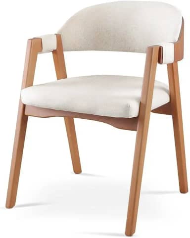Cadeira para Mesa de Jantar Gaia Linho Nude
