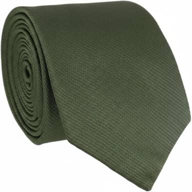Gravata Social Masculina Verde Oliva Semi Slim Lisa Casamento Padrinhos Fardamento Evento