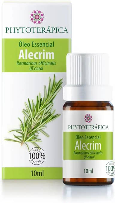 Óleo Essencial de Alecrim qt. Cineol 10ml - Energia e Foco - Fórmula Pura e Natural - Vegano - Phytoterápica